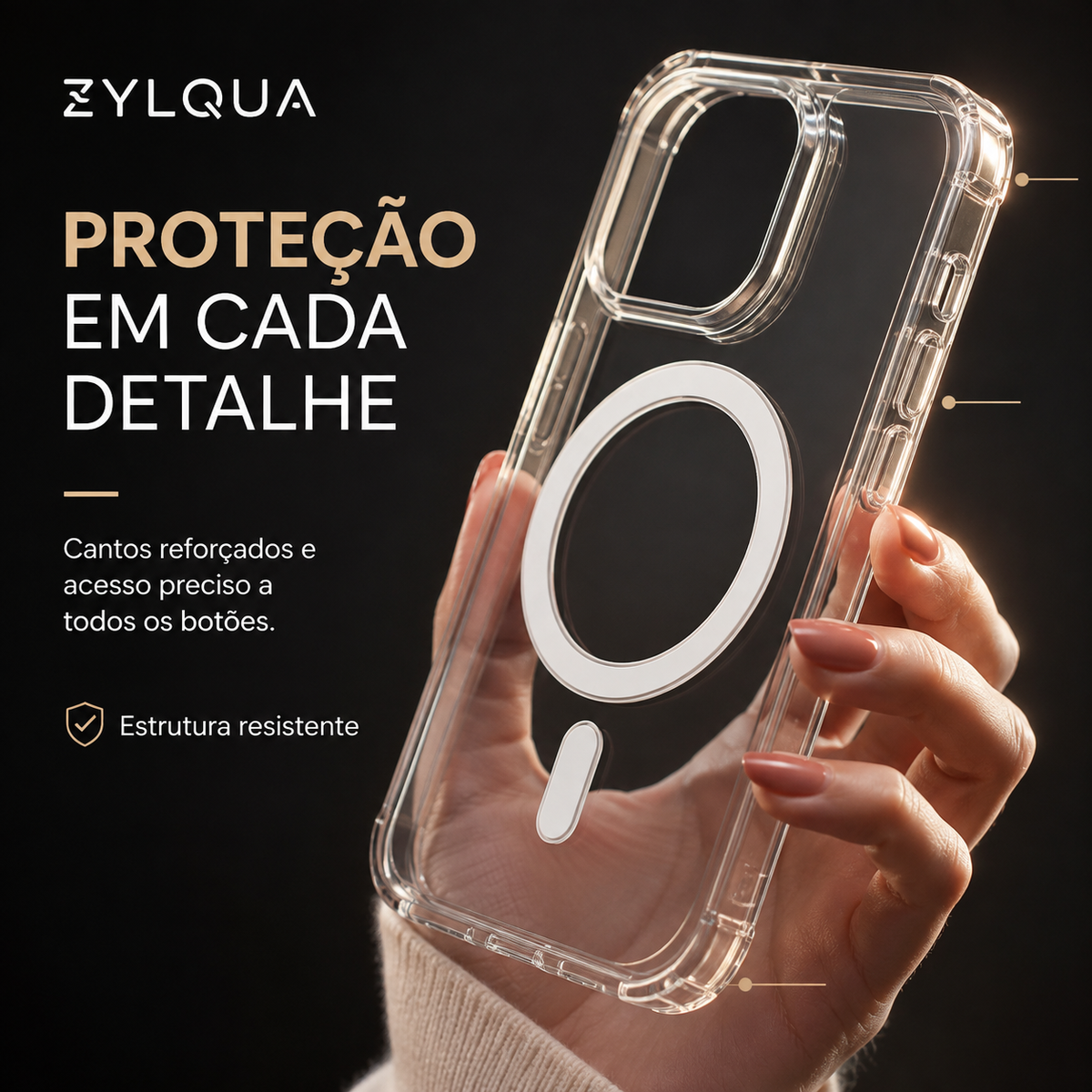 Zylqua Capa Magnética Transparente